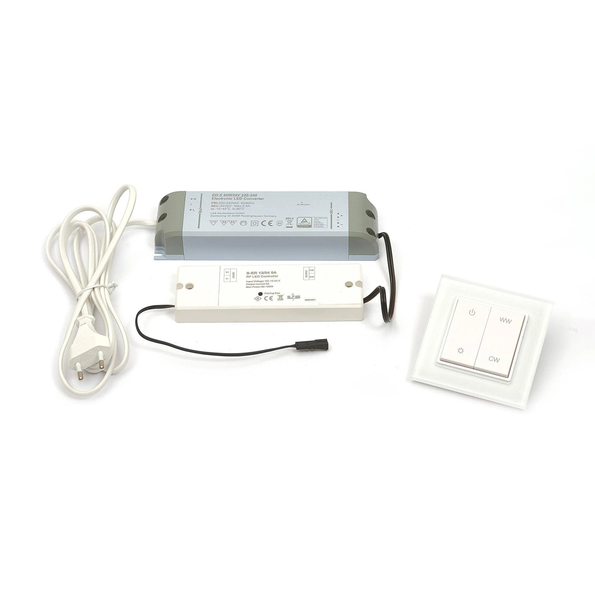DURAL LED aansluitset voor LED “Emotion” voor 1 ontvanger LED SET EMOTION W aluminium DURAL LED aansluitset voor LED “Emotion” voor 1 ontvanger LED SET EMOTION W aluminium