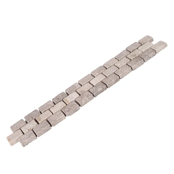 Listello Brick Marmer Grijs 4 x 23,5 cm