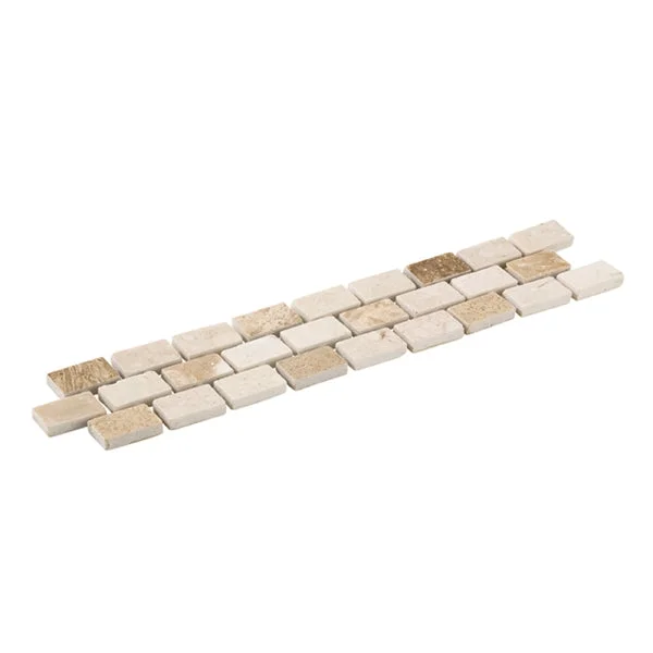 Listello Brick travertin Keramiek 5 x 23,5 cm nude