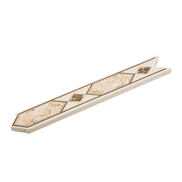 Listello Escoral beige Keramiek 3 x 20 cm beige