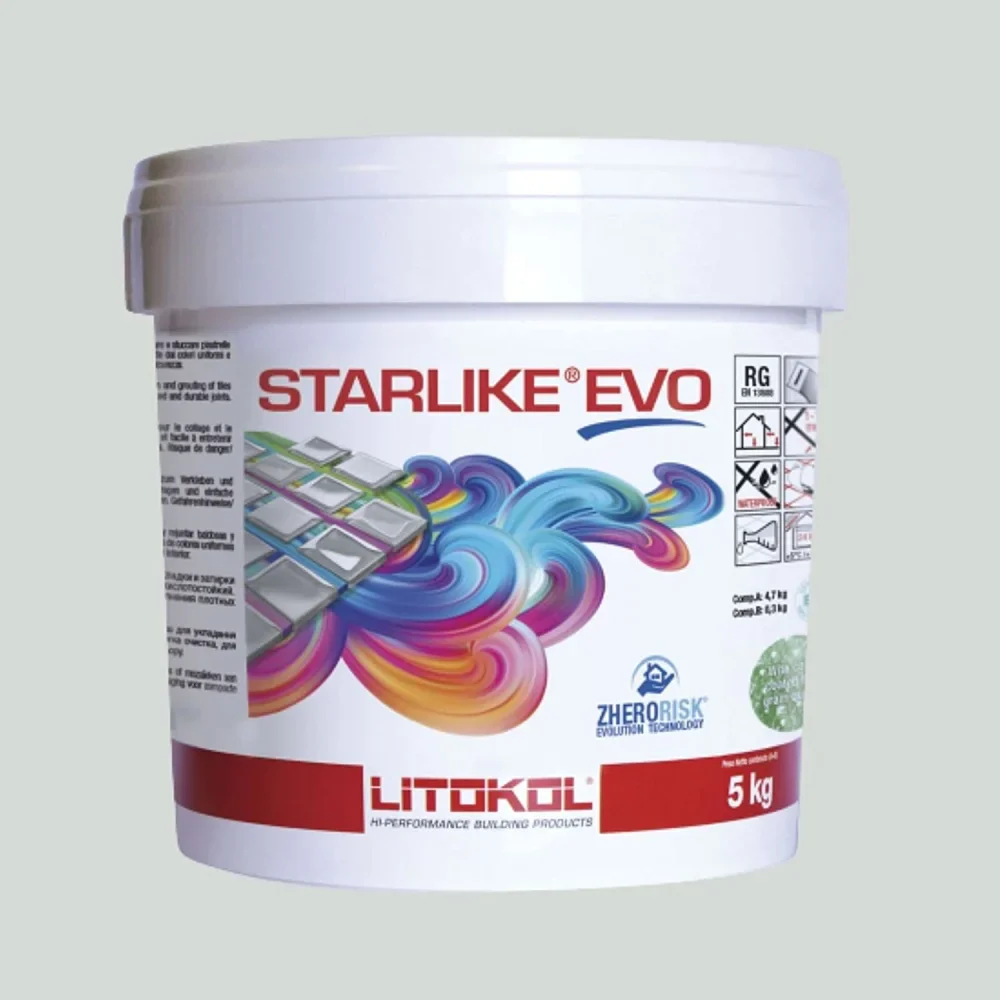 Epoxy voegmiddel Litokol STARLIKE® EVO 105 Bianco titanio 2,5 kg