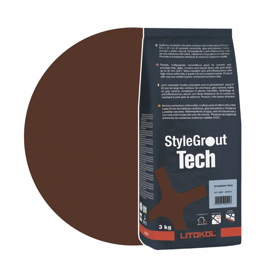 Litokol Voegmiddel StyleGrout Tech Brown-1 á 3 kg