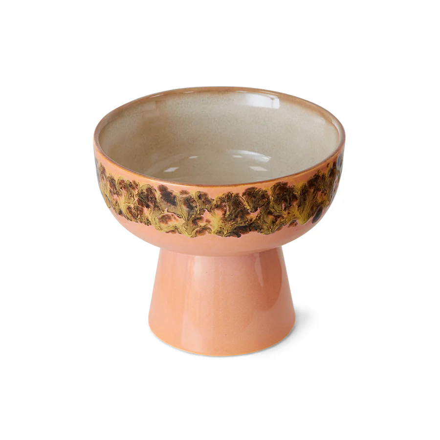 Hkliving 70s ceramics – Tapas bowl on base L Lush