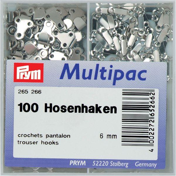 Multipac Prym Broekhaken – 6mm – Zilver – 265266