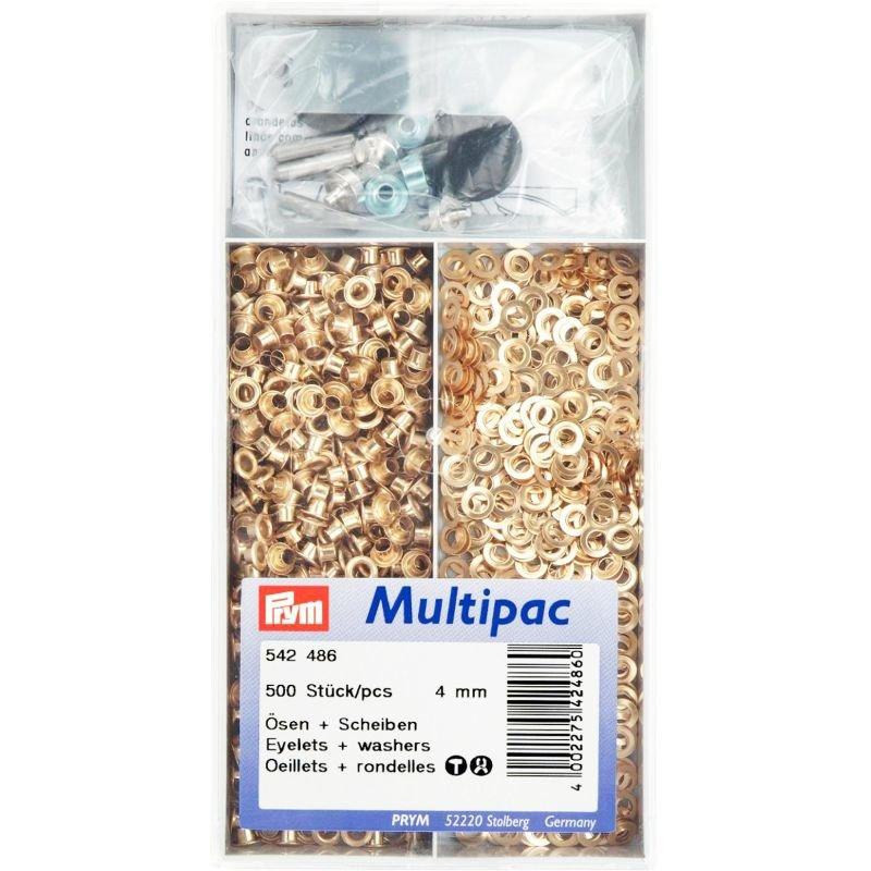 Multipac Prym Nestels – 4mm – Goud – 542486