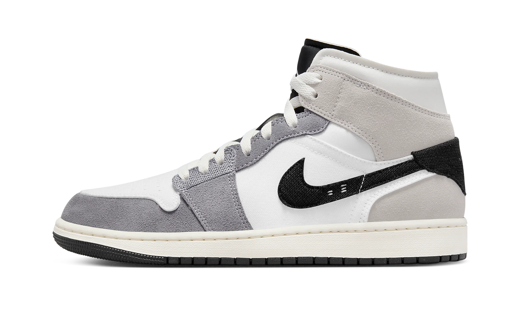 Air Jordan 1 Mid SE Craft White Cement Grey Black Air Jordan 1 Mid SE Craft White Cement Grey Black
