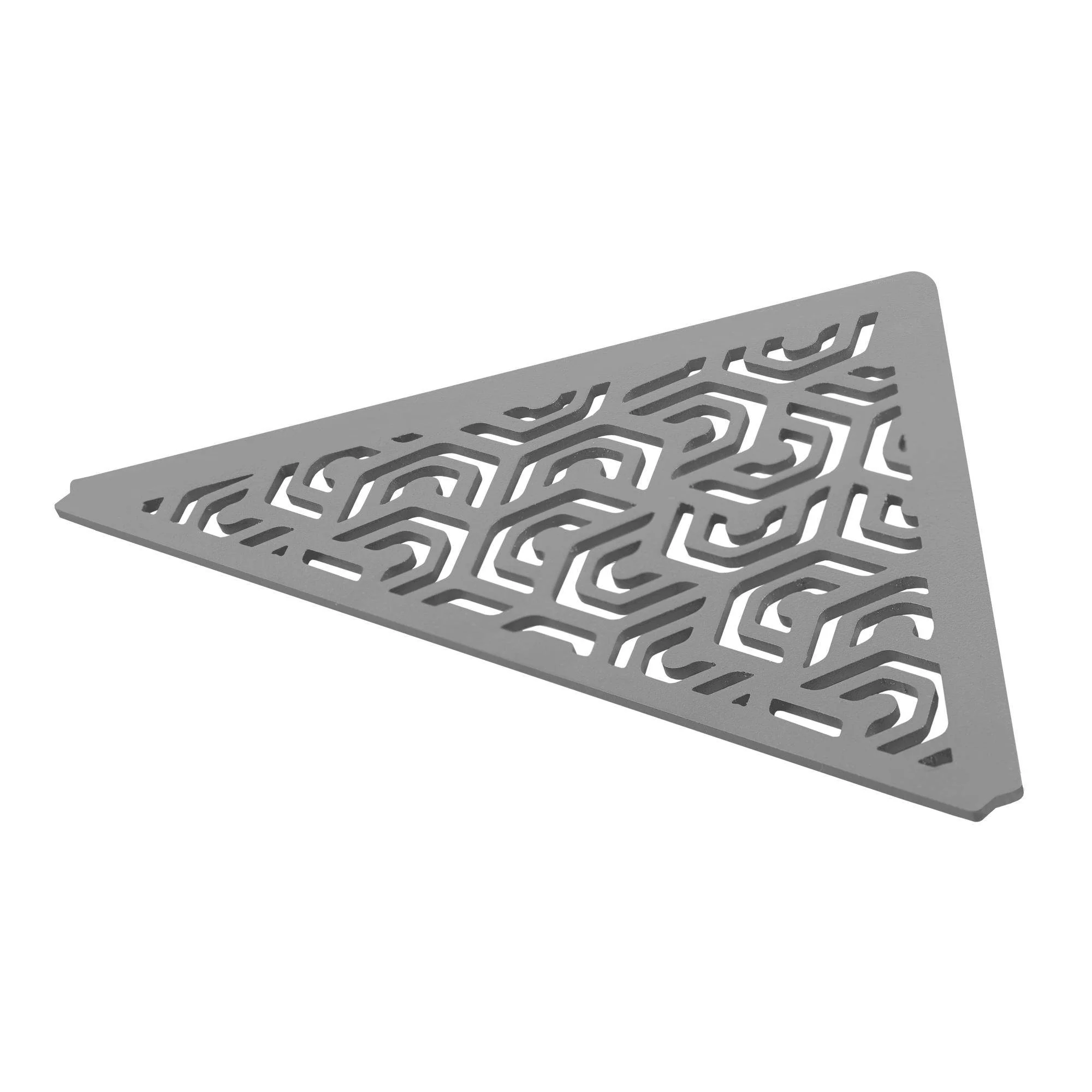 DURAL hoekplank TI-SHELF PENTA aluminium structuur gecoat betongrijs RAL 0006500