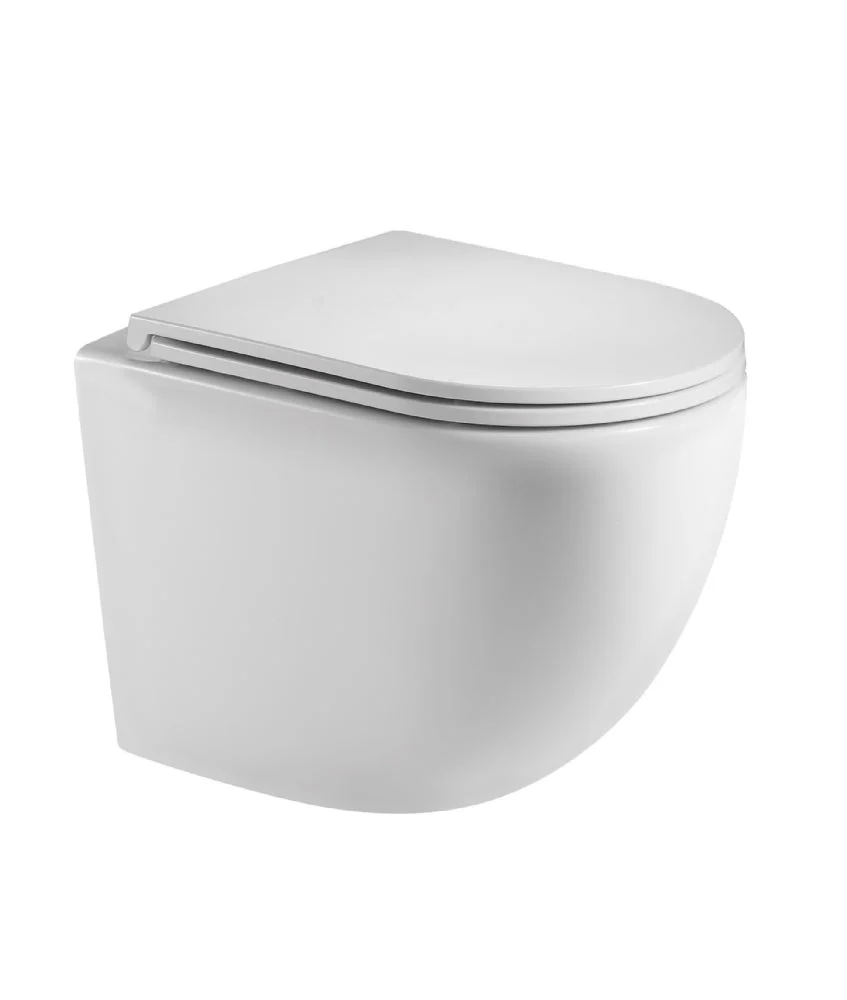 Rimless hangtoilet Genova met soft close toiletzitting by L’Aqua®