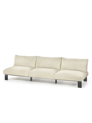 Serax – Bea Mombaers – BENCH 3-SEAT+KUSSEN OUTDOOR CHALK