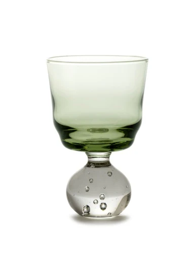 Serax – Bela Silva – GLAS OP VOET S GROEN ETERNAL SNOW – Set van 6 Serax – Bela Silva – GLAS OP VOET S GROEN ETERNAL SNOW – Set van 6