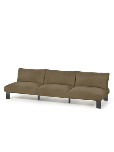 Serax – Bea Mombaers – BENCH 3-SEAT+KUSSEN OUTDOOR CAMEL