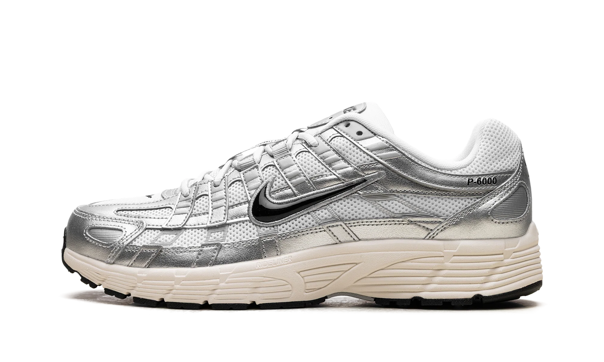 Nike P-6000 White Metallic Silver Flat Silver Black Nike P-6000 White Metallic Silver Flat Silver Black