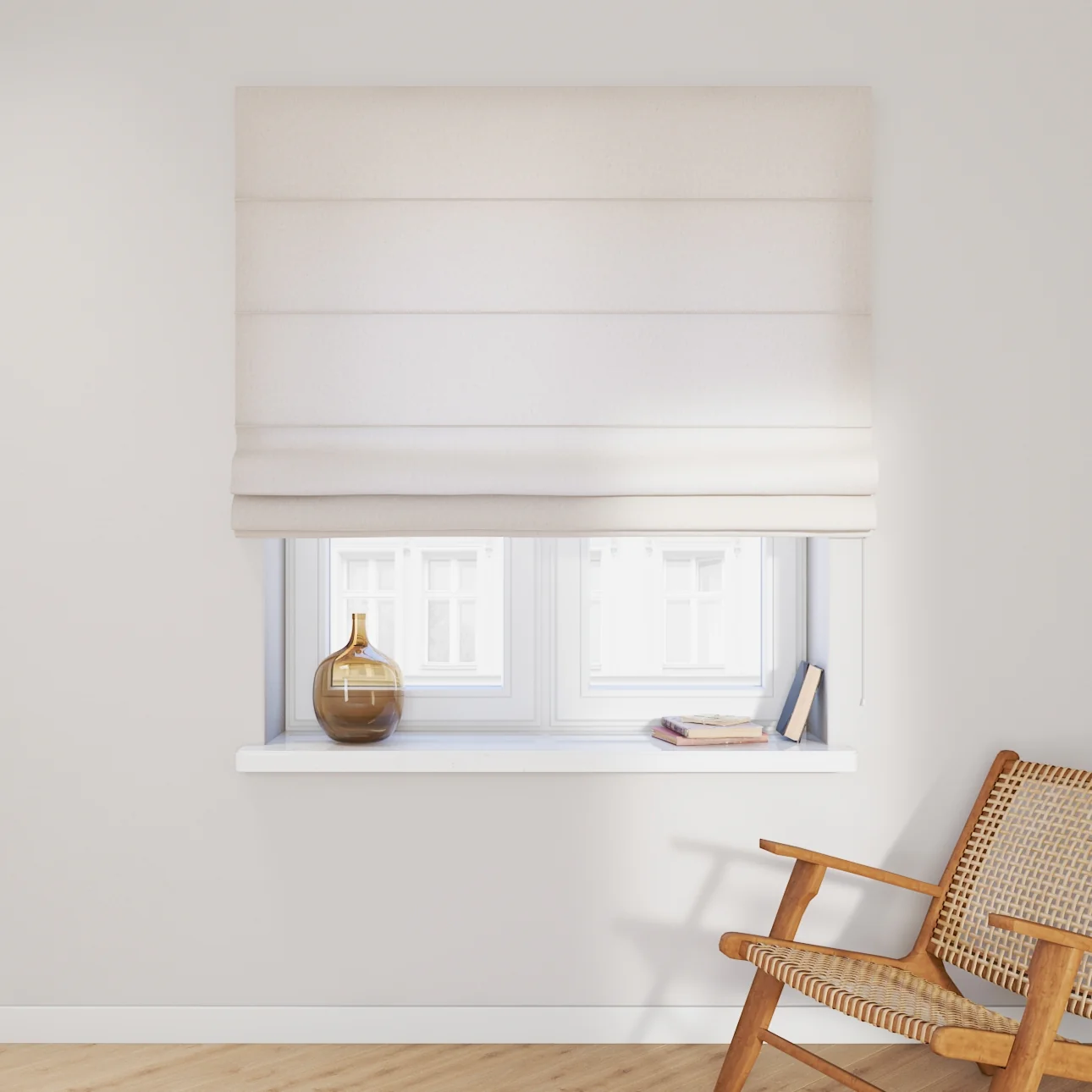 Vouwgordijnen Daniël Lichtdoorlatend Lichtbeige