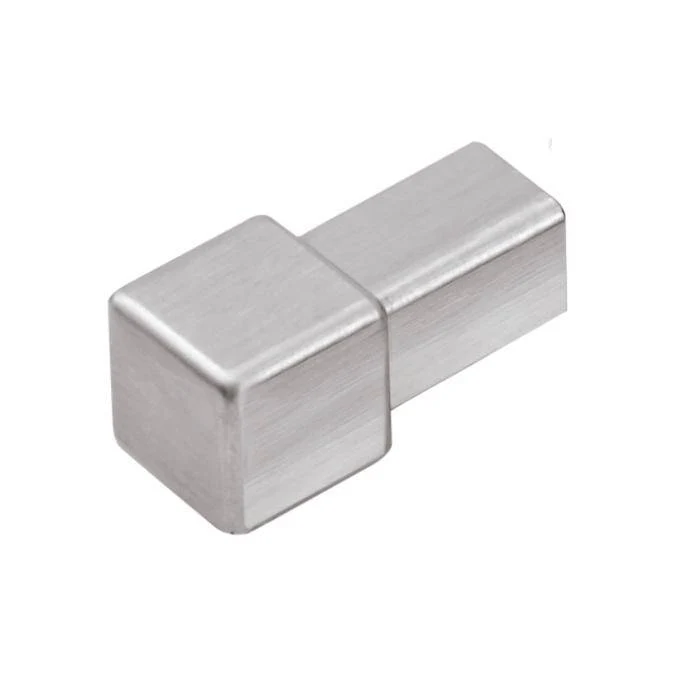 DURAL binnen- en buitenhoek SQUARELINE RVS (V2A/304) geborsteld met beschermfolie 9mm DURAL binnen- en buitenhoek SQUARELINE RVS (V2A/304) geborsteld met beschermfolie 9mm