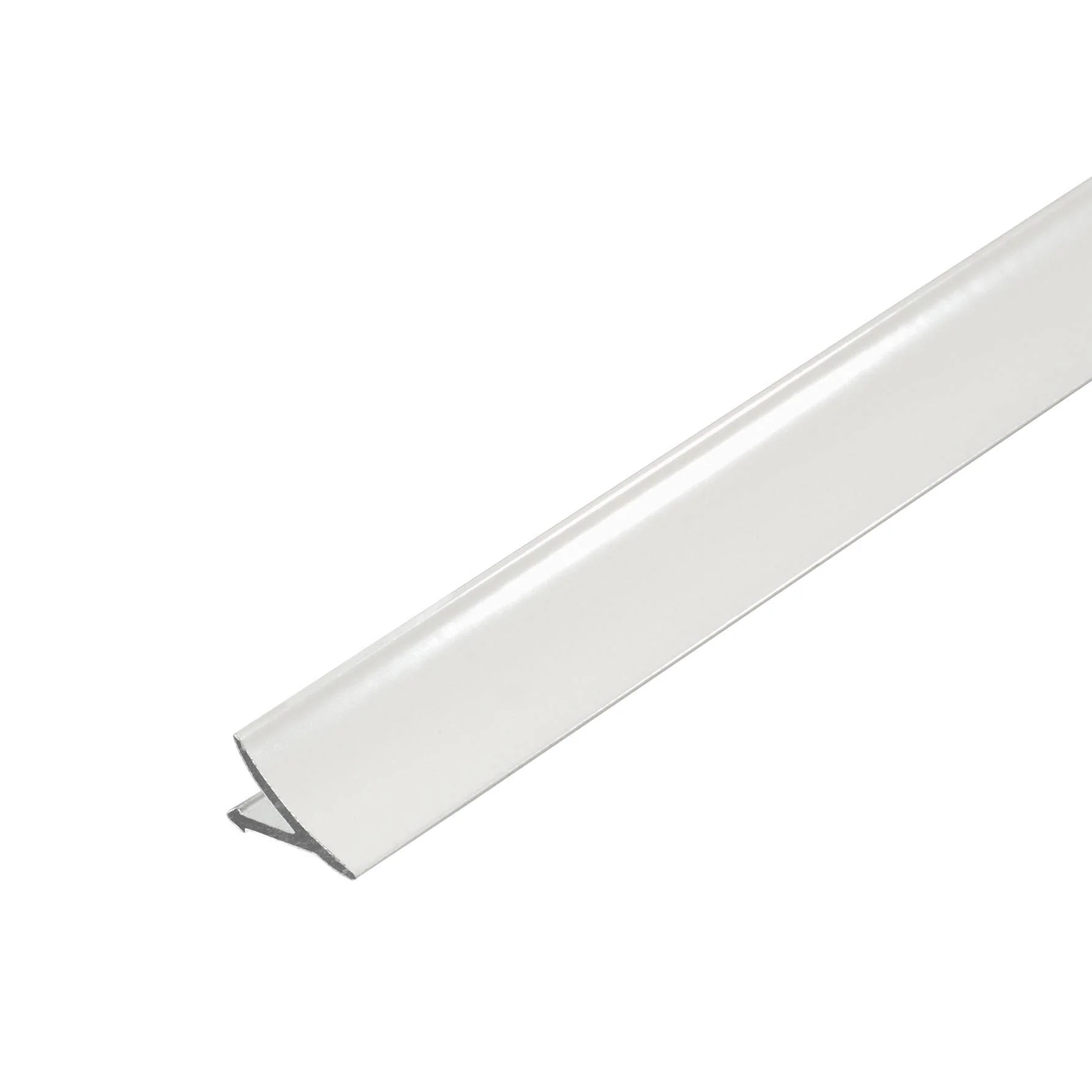 DURAL wand/vloer aansluitprofiel T-COVE aluminium gepoedercoat wit 16mm 250cm