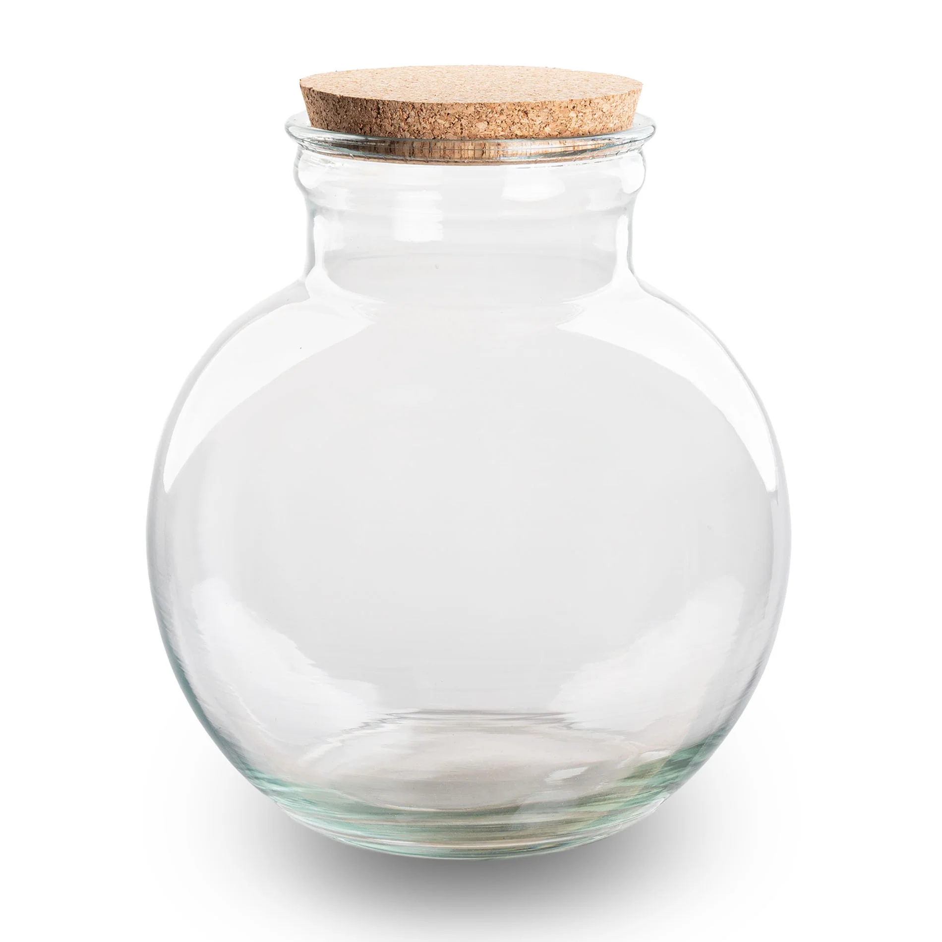 Terrarium fles ‘Teddy’ – Incl. (LED) kurk – Gesloten terrarium Ø 25 cm ↑ 26,5 cm