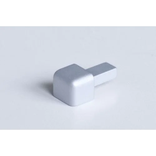 Hoekstuk Glans Zilver 8 mm (4 stuks) ECG080.91 by Genesis