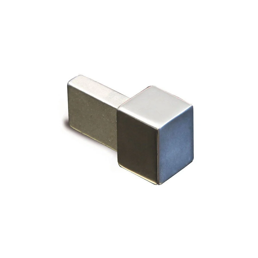 Hoekstuk Geborsteld Zilver 10 mm (4 stuks) EDP100.94 by Genesis