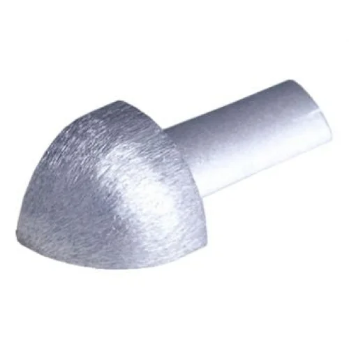 Hoekstuk Geborsteld Zilver Aluminium 8 mm (4 stuks) EAC080.94 by Genesis