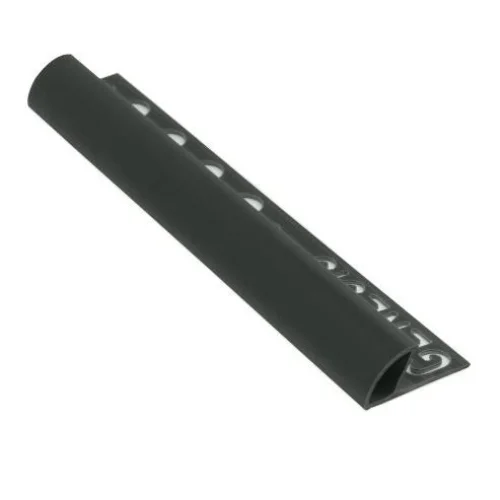 Tegelprofiel Kwadrant Zwart PVC 8 mm 250 cm ETR808.16 by Genesis