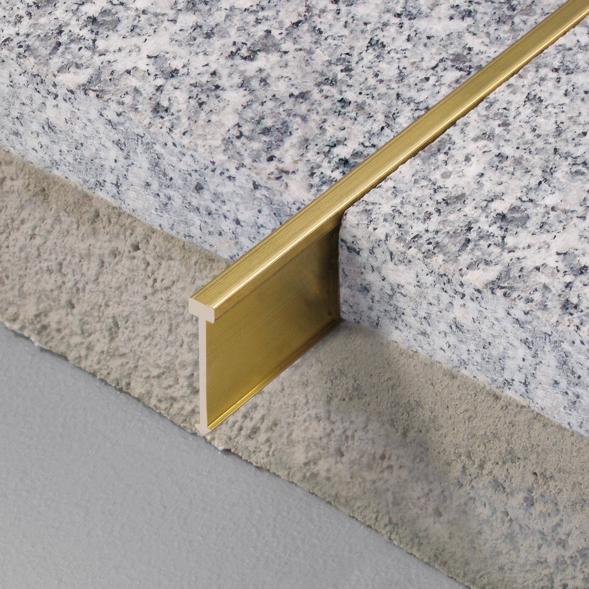 DURAL scheidingsprofiel TERRAZZO messing naturel 25mm 250cm