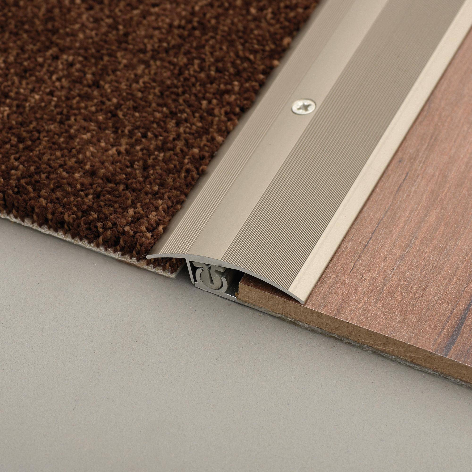 DURAL verstelprofiel TRIFLOOR FINISH aluminium geanodiseerd titanium 45490mm 100cm