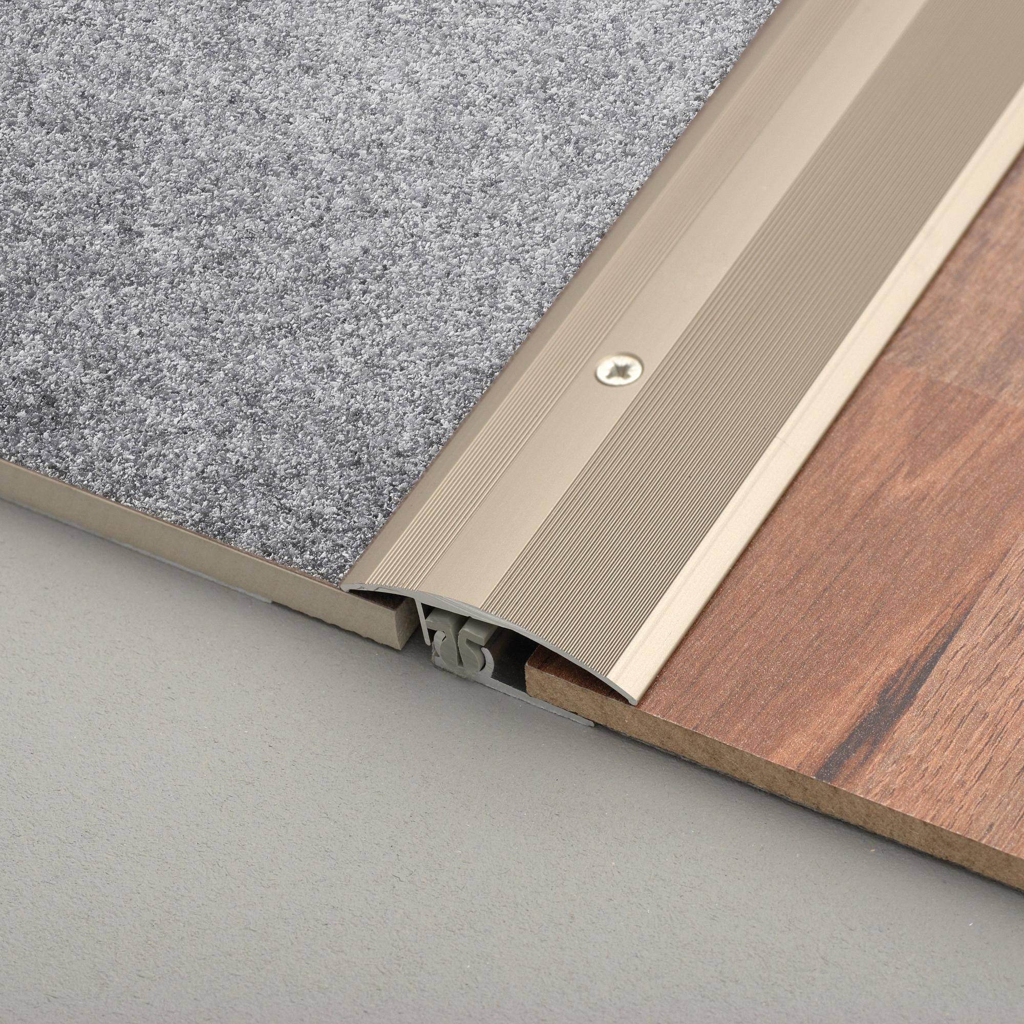DURAL verstelprofiel TRIFLOOR FINISH aluminium geanodiseerd titanium 45490mm 270cm