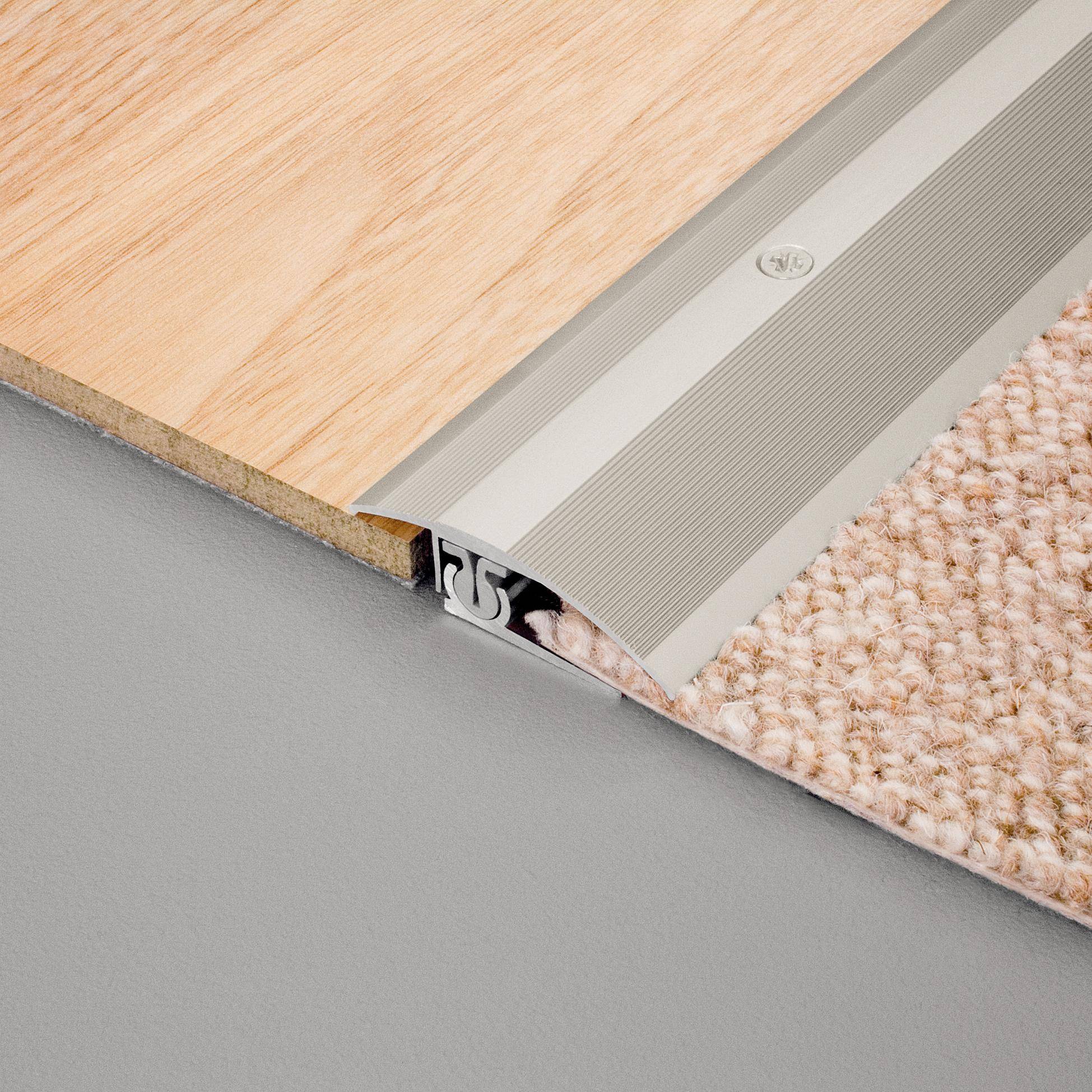 DURAL verstelprofiel TRIFLOOR TRANSITION aluminium geanodiseerd zilver 45490mm 270cm