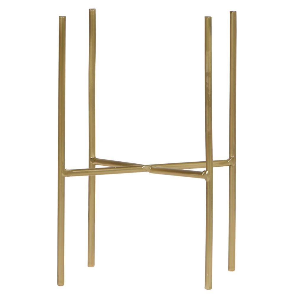 Kolibri Home | Plantenstandaard – Gouden metalen planten verhoging – Ø 12 cm
