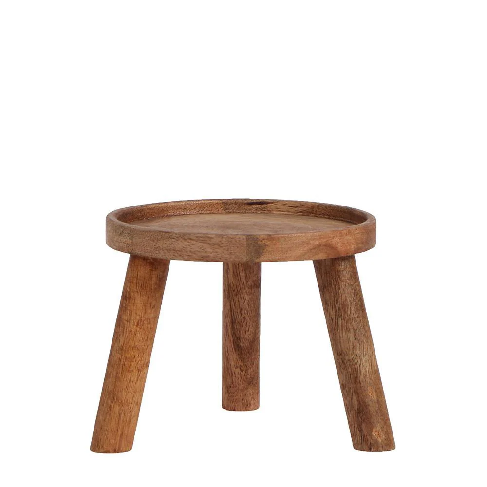 Kolibri Home | Plantenstandaard – Houten planten verhoging – Ø 12 cm