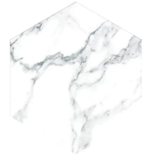 Vloertegel Swan White Hexagon 20×20 cm